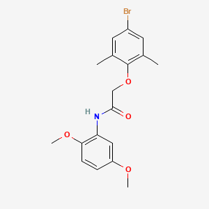 2-(4-bromo-2,6-dimethylphenoxy)-N-(2,5-dimethoxyphenyl)acetamide