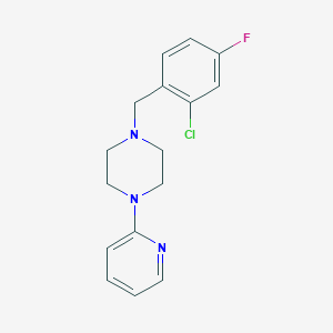 1-(2-chloro-4-fluorobenzyl)-4-(2-pyridinyl)piperazine