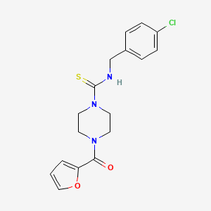 N-(4-chlorobenzyl)-4-(2-furoyl)-1-piperazinecarbothioamide