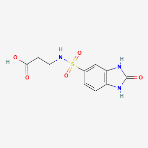 N-[(2-oxo-2,3-dihydro-1H-benzimidazol-5-yl)sulfonyl]-beta-alanine