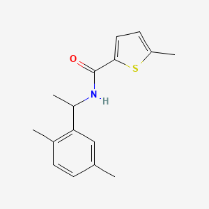 N-[1-(2,5-dimethylphenyl)ethyl]-5-methyl-2-thiophenecarboxamide