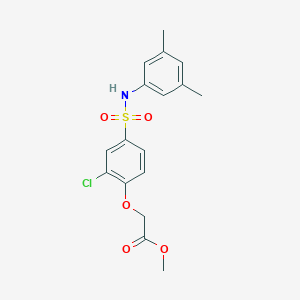 methyl (2-chloro-4-{[(3,5-dimethylphenyl)amino]sulfonyl}phenoxy)acetate