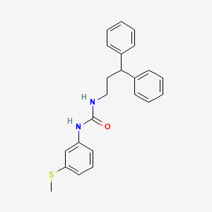 N-(3,3-diphenylpropyl)-N'-[3-(methylthio)phenyl]urea