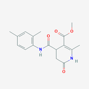 methyl 4-{[(2,4-dimethylphenyl)amino]carbonyl}-2-methyl-6-oxo-1,4,5,6-tetrahydro-3-pyridinecarboxylate