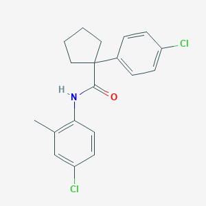 N-(4-chloro-2-methylphenyl)-1-(4-chlorophenyl)cyclopentanecarboxamide