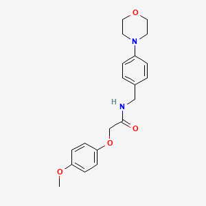 molecular formula C20H24N2O4 B4732482 2-(4-methoxyphenoxy)-N-[4-(4-morpholinyl)benzyl]acetamide 