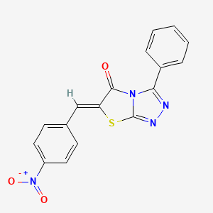 6-(4-nitrobenzylidene)-3-phenyl[1,3]thiazolo[2,3-c][1,2,4]triazol-5(6H)-one