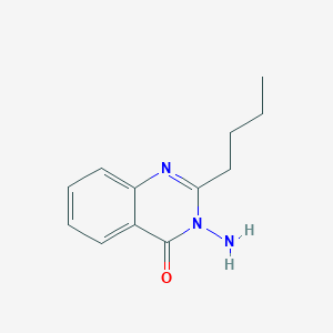 molecular formula C12H15N3O B4732725 3-amino-2-butyl-4(3H)-quinazolinone 