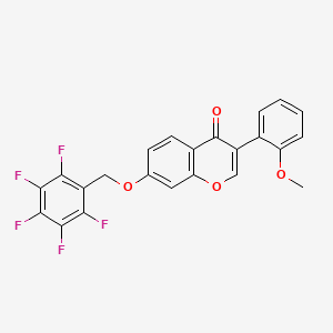 molecular formula C23H13F5O4 B4732760 3-(2-methoxyphenyl)-7-[(pentafluorobenzyl)oxy]-4H-chromen-4-one 