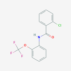 molecular formula C14H9ClF3NO2 B4732826 2-chloro-N-[2-(trifluoromethoxy)phenyl]benzamide 