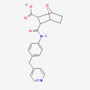 3-({[4-(4-pyridinylmethyl)phenyl]amino}carbonyl)-7-oxabicyclo[2.2.1]heptane-2-carboxylic acid