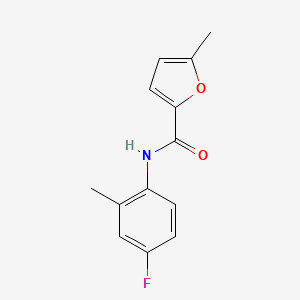 molecular formula C13H12FNO2 B4732845 N-(4-fluoro-2-methylphenyl)-5-methyl-2-furamide 