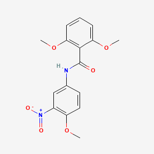 molecular formula C16H16N2O6 B4732879 2,6-dimethoxy-N-(4-methoxy-3-nitrophenyl)benzamide 
