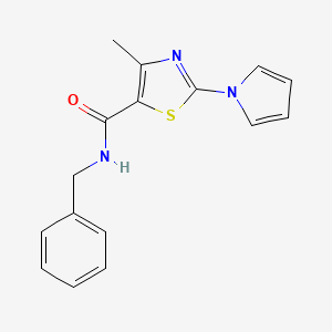 N-benzyl-4-methyl-2-(1H-pyrrol-1-yl)-1,3-thiazole-5-carboxamide