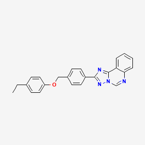 molecular formula C24H20N4O B4732920 2-{4-[(4-ethylphenoxy)methyl]phenyl}[1,2,4]triazolo[1,5-c]quinazoline 
