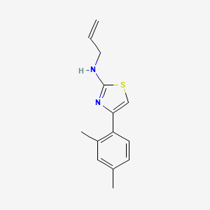 molecular formula C14H16N2S B4732936 N-allyl-4-(2,4-dimethylphenyl)-1,3-thiazol-2-amine 