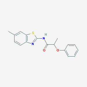 N-(6-methyl-1,3-benzothiazol-2-yl)-2-phenoxypropanamide
