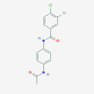 molecular formula C15H12Cl2N2O2 B473296 3,4-dichloro-N-(4-acetamidophenyl)benzamide CAS No. 194722-96-8