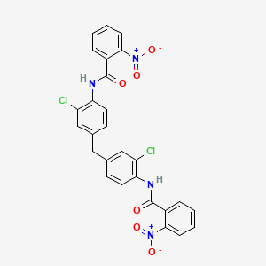 molecular formula C27H18Cl2N4O6 B4732976 N,N'-[methylenebis(2-chloro-4,1-phenylene)]bis(2-nitrobenzamide) 