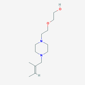 molecular formula C13H26N2O2 B4732977 2-{2-[4-(2-methyl-2-buten-1-yl)-1-piperazinyl]ethoxy}ethanol 