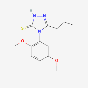 molecular formula C13H17N3O2S B4732981 4-(2,5-dimethoxyphenyl)-5-propyl-4H-1,2,4-triazole-3-thiol 