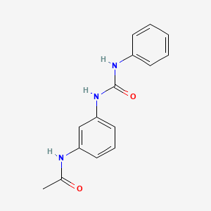 molecular formula C15H15N3O2 B4733153 N-{3-[(anilinocarbonyl)amino]phenyl}acetamide 