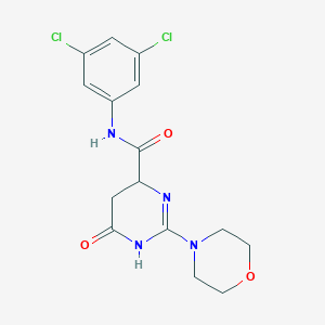 molecular formula C15H16Cl2N4O3 B4733198 N-(3,5-dichlorophenyl)-2-(4-morpholinyl)-6-oxo-3,4,5,6-tetrahydro-4-pyrimidinecarboxamide 