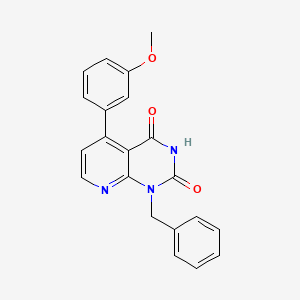 molecular formula C21H17N3O3 B4733215 1-benzyl-5-(3-methoxyphenyl)pyrido[2,3-d]pyrimidine-2,4(1H,3H)-dione 