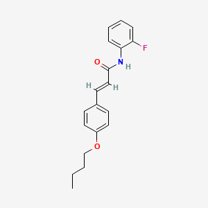 molecular formula C19H20FNO2 B4733245 3-(4-butoxyphenyl)-N-(2-fluorophenyl)acrylamide 