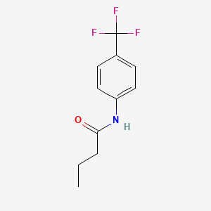 molecular formula C11H12F3NO B4733256 N-[4-(trifluoromethyl)phenyl]butanamide 
