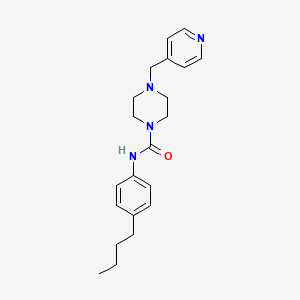 molecular formula C21H28N4O B4733276 N-(4-butylphenyl)-4-(4-pyridinylmethyl)-1-piperazinecarboxamide 