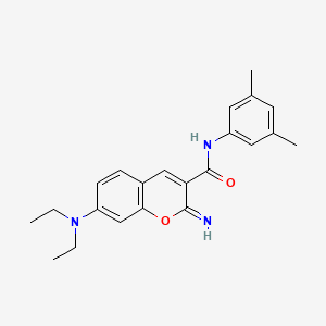molecular formula C22H25N3O2 B4733293 7-(diethylamino)-N-(3,5-dimethylphenyl)-2-imino-2H-chromene-3-carboxamide 