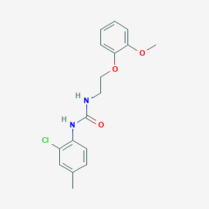 molecular formula C17H19ClN2O3 B4733301 N-(2-chloro-4-methylphenyl)-N'-[2-(2-methoxyphenoxy)ethyl]urea 