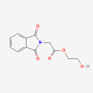 molecular formula C12H11NO5 B4733390 2-hydroxyethyl (1,3-dioxo-1,3-dihydro-2H-isoindol-2-yl)acetate 