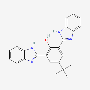 molecular formula C24H22N4O B4733481 2,6-bis(1H-benzimidazol-2-yl)-4-tert-butylphenol 