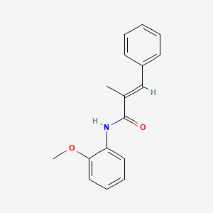 molecular formula C17H17NO2 B4733517 N-(2-methoxyphenyl)-2-methyl-3-phenylacrylamide 