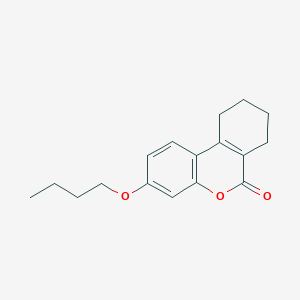 molecular formula C17H20O3 B4733525 3-butoxy-7,8,9,10-tetrahydro-6H-benzo[c]chromen-6-one 