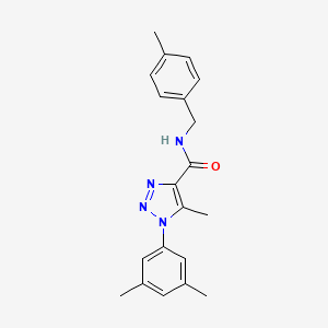 molecular formula C20H22N4O B4733568 1-(3,5-dimethylphenyl)-5-methyl-N-(4-methylbenzyl)-1H-1,2,3-triazole-4-carboxamide 
