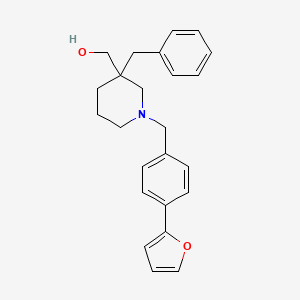 molecular formula C24H27NO2 B4733606 {3-benzyl-1-[4-(2-furyl)benzyl]-3-piperidinyl}methanol 