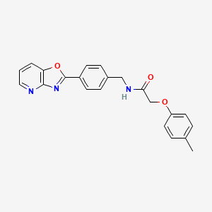 molecular formula C22H19N3O3 B4733618 2-(4-methylphenoxy)-N-(4-[1,3]oxazolo[4,5-b]pyridin-2-ylbenzyl)acetamide 