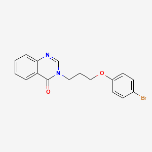molecular formula C17H15BrN2O2 B4733623 3-[3-(4-bromophenoxy)propyl]-4(3H)-quinazolinone 