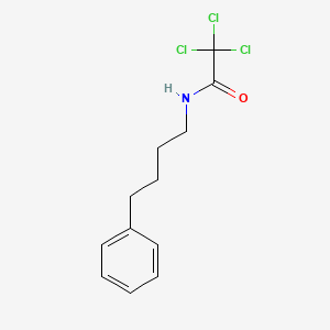 molecular formula C12H14Cl3NO B4733678 2,2,2-trichloro-N-(4-phenylbutyl)acetamide 