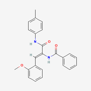 molecular formula C24H22N2O3 B4733746 N-(2-(2-methoxyphenyl)-1-{[(4-methylphenyl)amino]carbonyl}vinyl)benzamide 