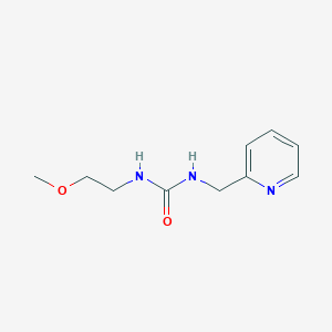 molecular formula C10H15N3O2 B4733837 N-(2-methoxyethyl)-N'-(2-pyridinylmethyl)urea 