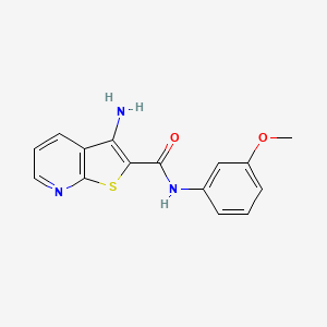 molecular formula C15H13N3O2S B4734141 3-amino-N-(3-methoxyphenyl)thieno[2,3-b]pyridine-2-carboxamide 