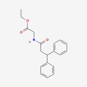 molecular formula C19H21NO3 B4734150 ethyl N-(3,3-diphenylpropanoyl)glycinate 