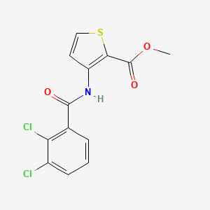 molecular formula C13H9Cl2NO3S B4734206 methyl 3-[(2,3-dichlorobenzoyl)amino]-2-thiophenecarboxylate 