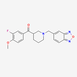 molecular formula C20H20FN3O3 B4734227 [1-(2,1,3-benzoxadiazol-5-ylmethyl)-3-piperidinyl](3-fluoro-4-methoxyphenyl)methanone 