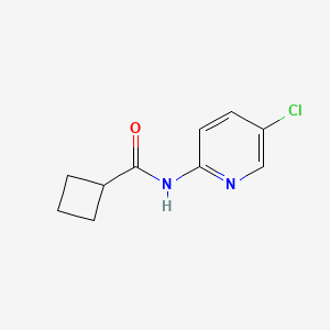 molecular formula C10H11ClN2O B4734375 N-(5-chloro-2-pyridinyl)cyclobutanecarboxamide 