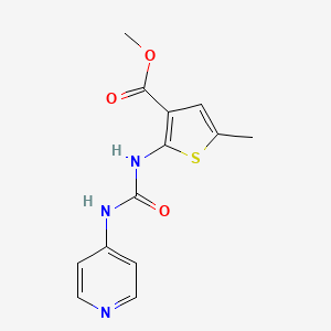molecular formula C13H13N3O3S B4734425 methyl 5-methyl-2-{[(4-pyridinylamino)carbonyl]amino}-3-thiophenecarboxylate 